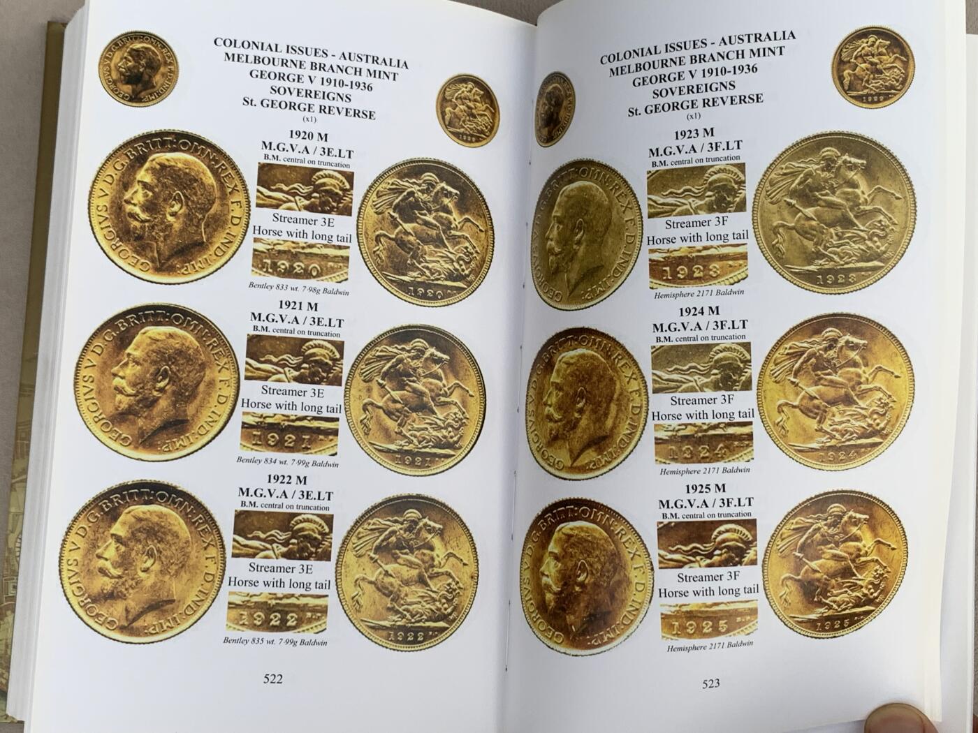 《竞宝斋》第285场- 周日，周一 2场连拍 （全场包邮） 英国spink 目录  1816-1971金币（第二卷） 几乎全新