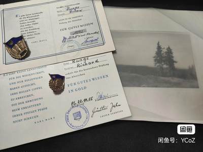 2024第九次拍卖 - 东德早期fdj奖章（带证）