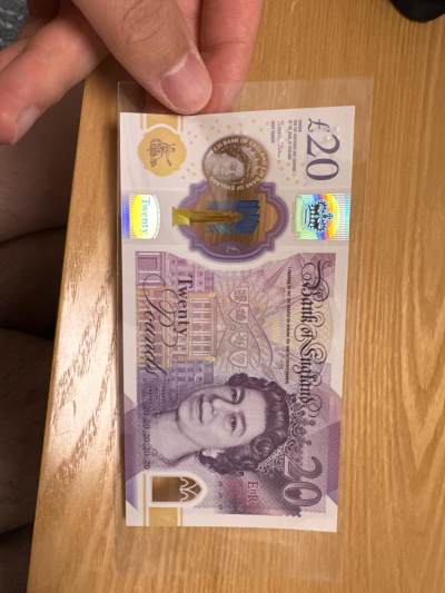 英国20 Pounds  UNC 无4 - 英国20 Pounds  UNC 无4