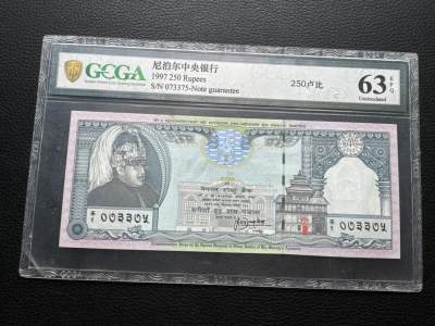 桂P钱币文化工作室拍卖第十四期 - 尼泊尔中央银行250卢比纪念钞