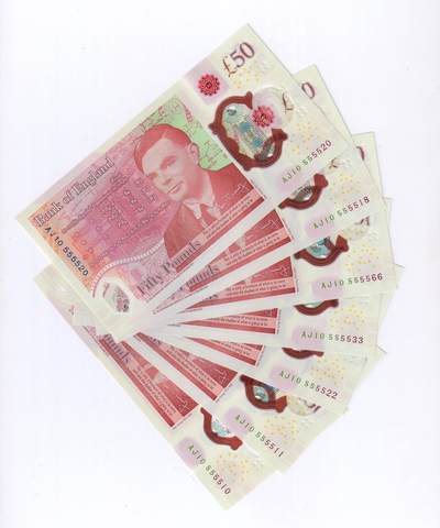 查尔斯三世£50 超级靓号AJ10 5555**刀货 精选靓号首发冠拍卖 - AJ10 555511