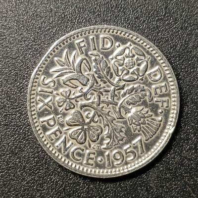 ↓君缘收藏141期☞钱币邮品↓无佣金、可寄存、满10元包邮  - 英国🇬🇧幸运六便士