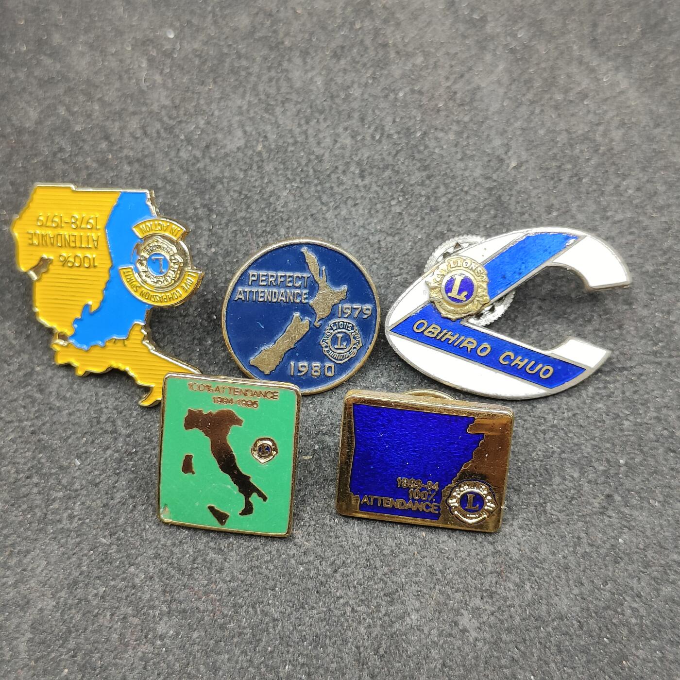 全场0元起拍 第171期 咸鱼国勋章拍卖专场 7月7日（周日）下午6：00开始 国际狮子会徽章五个