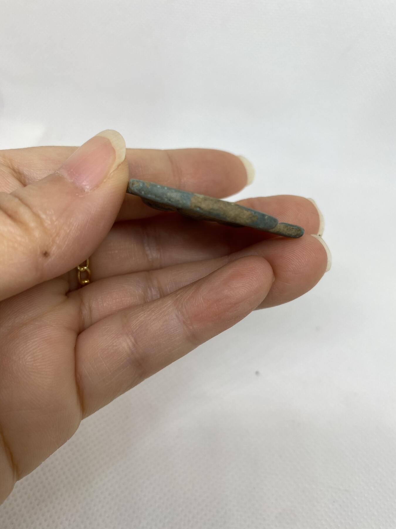 老铜挂花，尺寸4*3.5厘米，品相如图，168包快递
