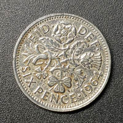 ↓君缘收藏142期☞钱币邮品↓无佣金、可寄存、满10元包邮  - 英国🇬🇧幸运六便士