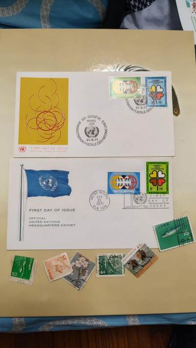 一月邮币社第三十一期拍卖国际邮票专场 - 联合国71年首日封一对和信销等