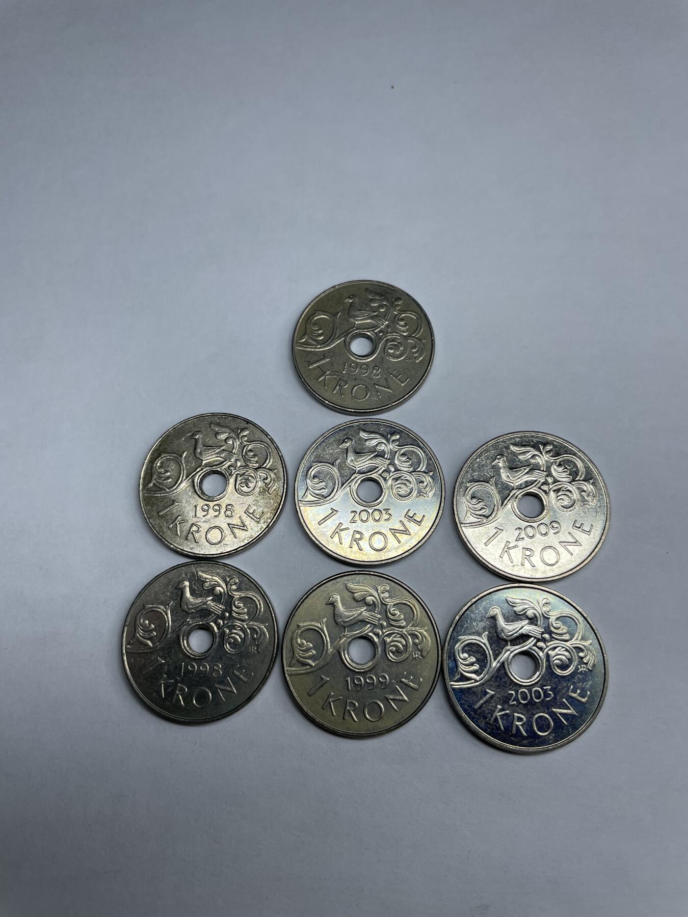 2024年集古藏今外币拍卖第十期-第5场—（总第95拍），新一期拍卖开始了。 挪威1克朗7枚