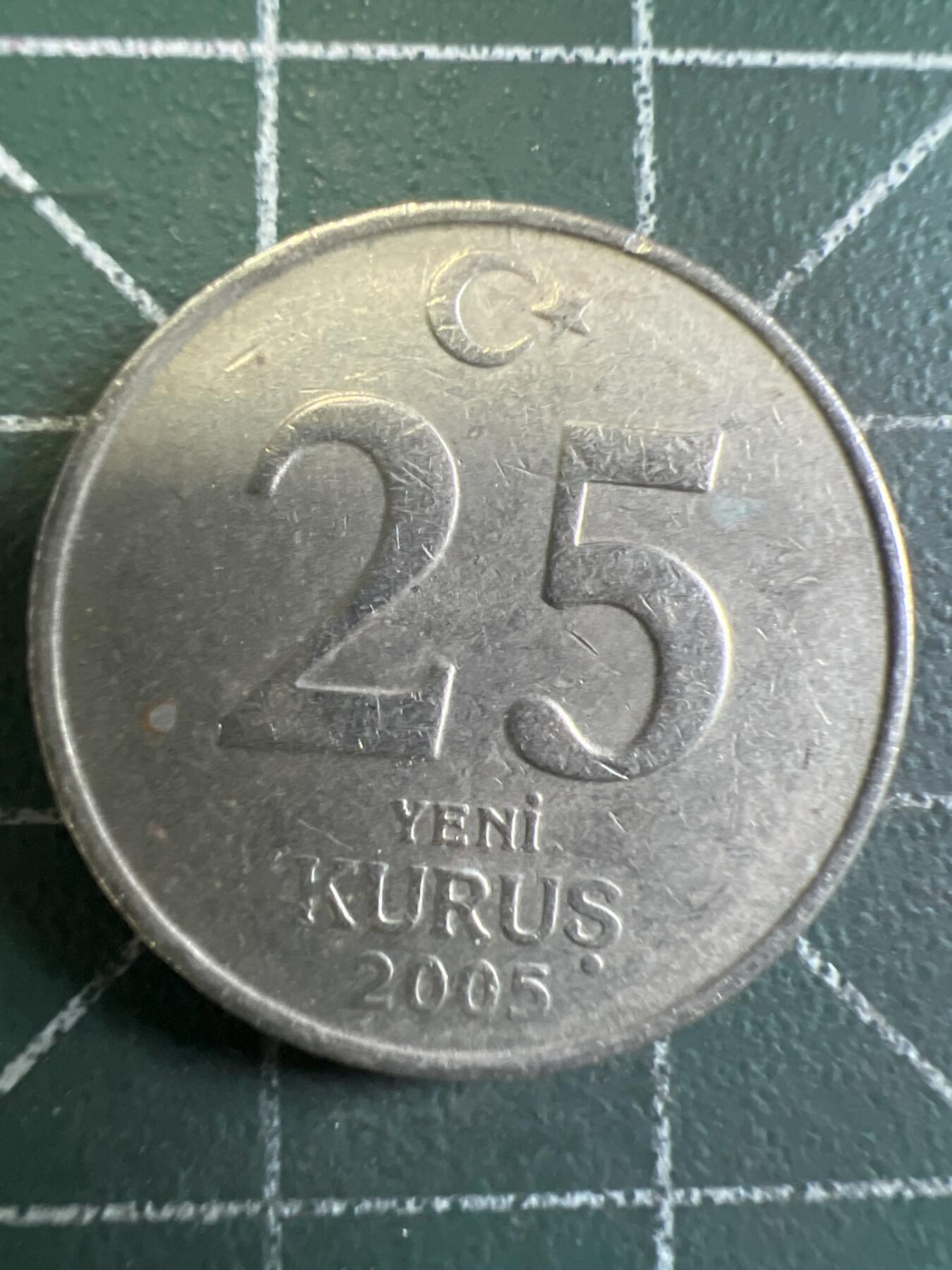 第644期 硬币专场 （无押金，捡漏，全场50包邮，偏远地区除外，接收代拍业务，本店十天发一次货） 土耳其25库鲁