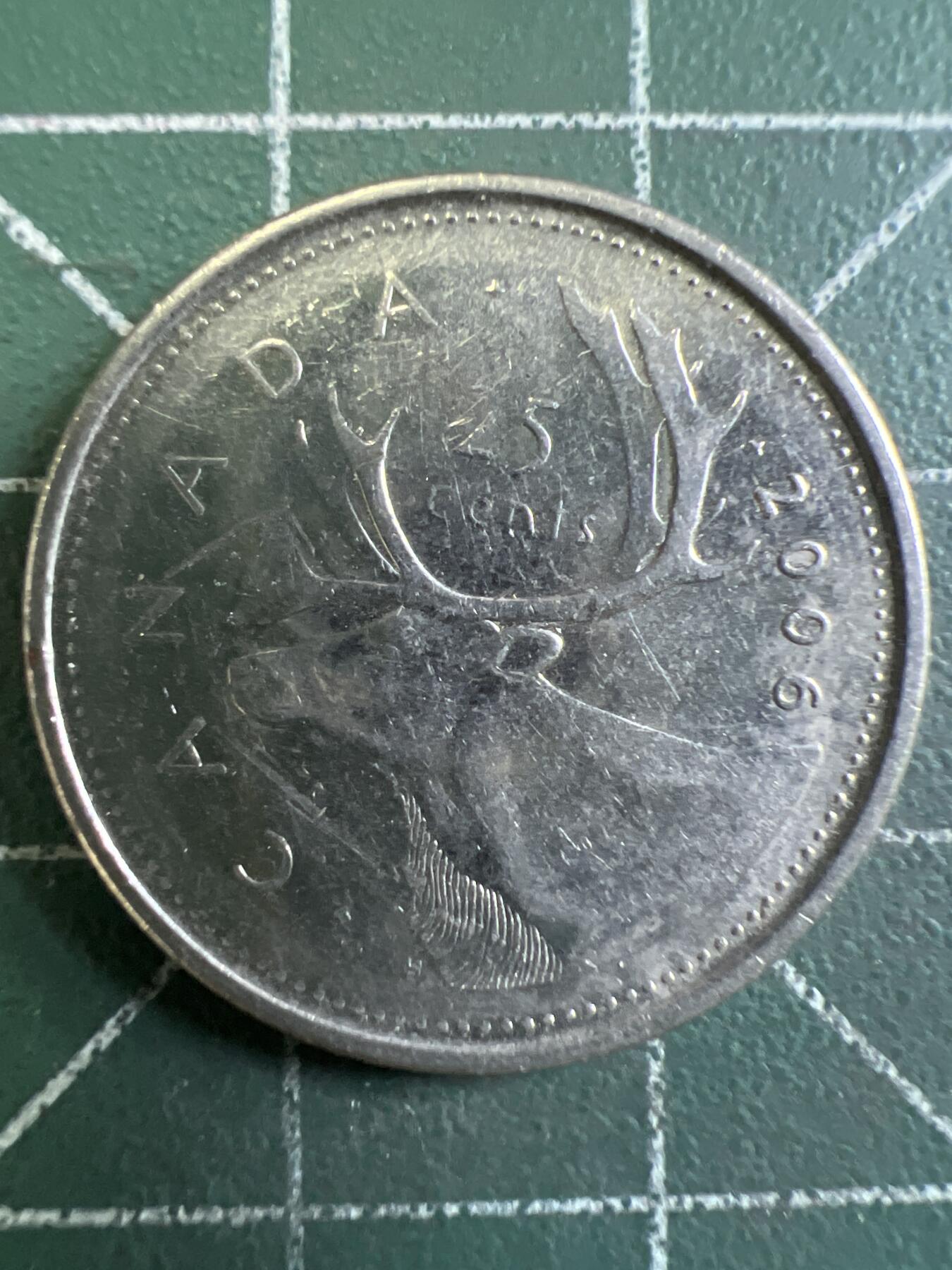 第643期 硬币专场 （无押金，捡漏，全场50包邮，偏远地区除外，接收代拍业务，本店十天发一次货） 加拿大25分