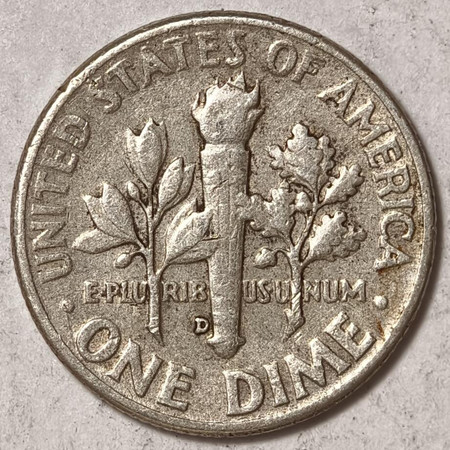 紫瑗钱币——第378期拍卖 美国 1958年 罗斯福 10美分 2.5克 0.9银