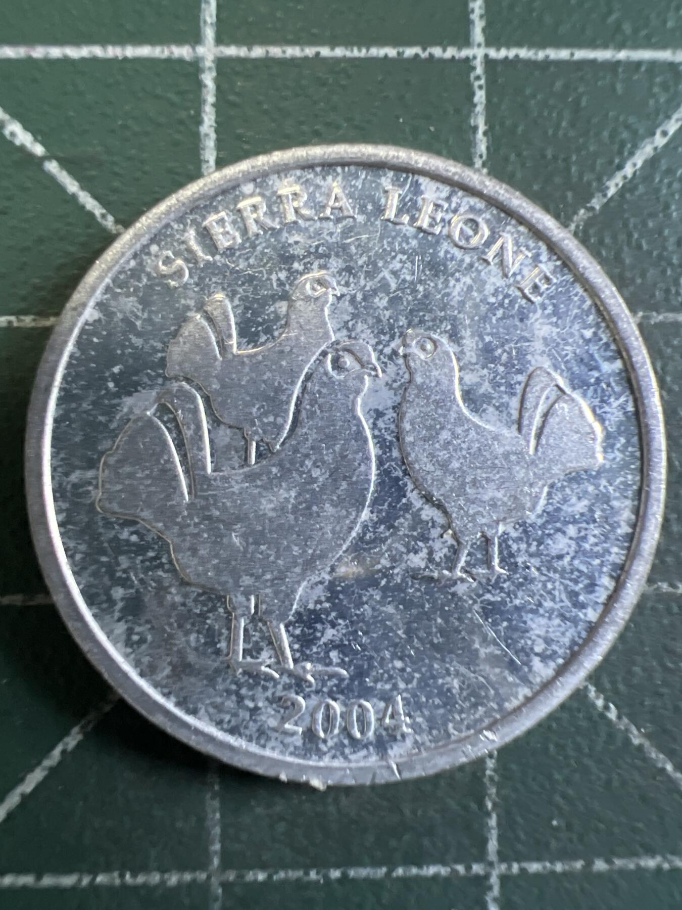 第644期 硬币专场 （无押金，捡漏，全场50包邮，偏远地区除外，接收代拍业务，本店十天发一次货） 塞拉利昂5利昂