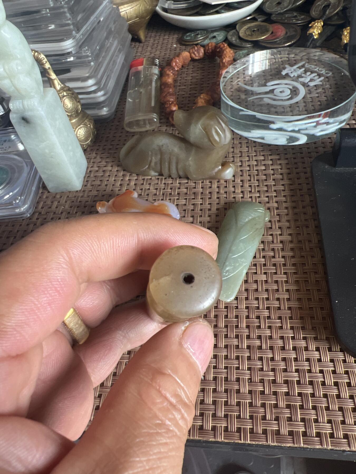 清代玉烟嘴一个品相如图