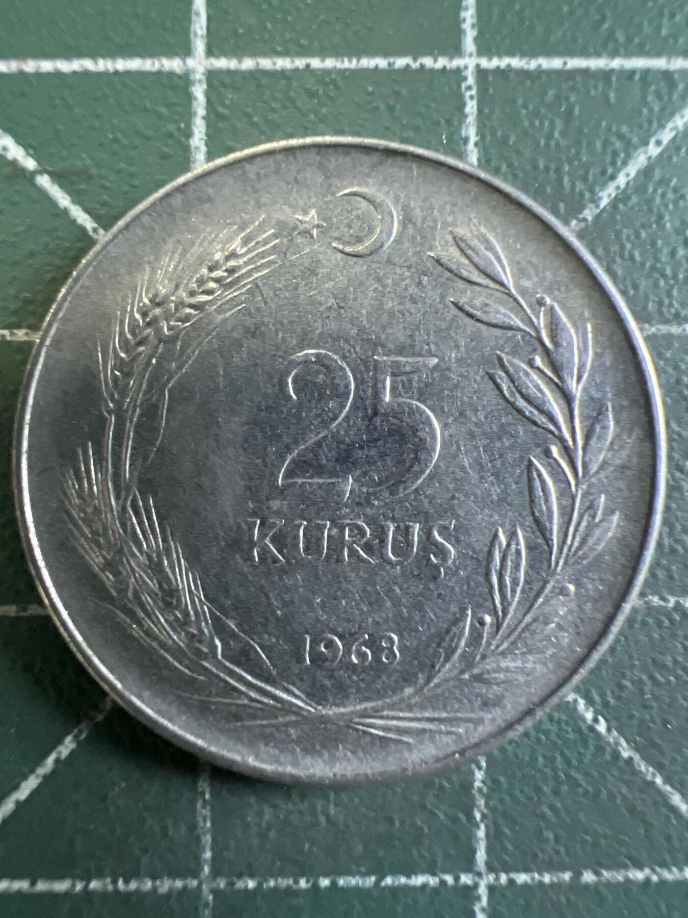 第644期 硬币专场 （无押金，捡漏，全场50包邮，偏远地区除外，接收代拍业务，本店十天发一次货） 土耳其25库鲁