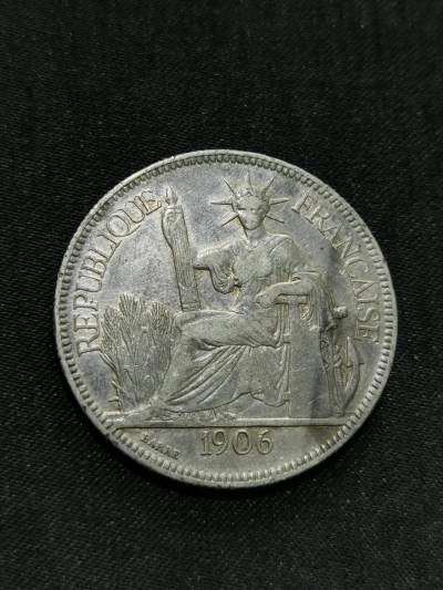 臻藏泉阁国内外钱币 - 1906坐洋一元银币