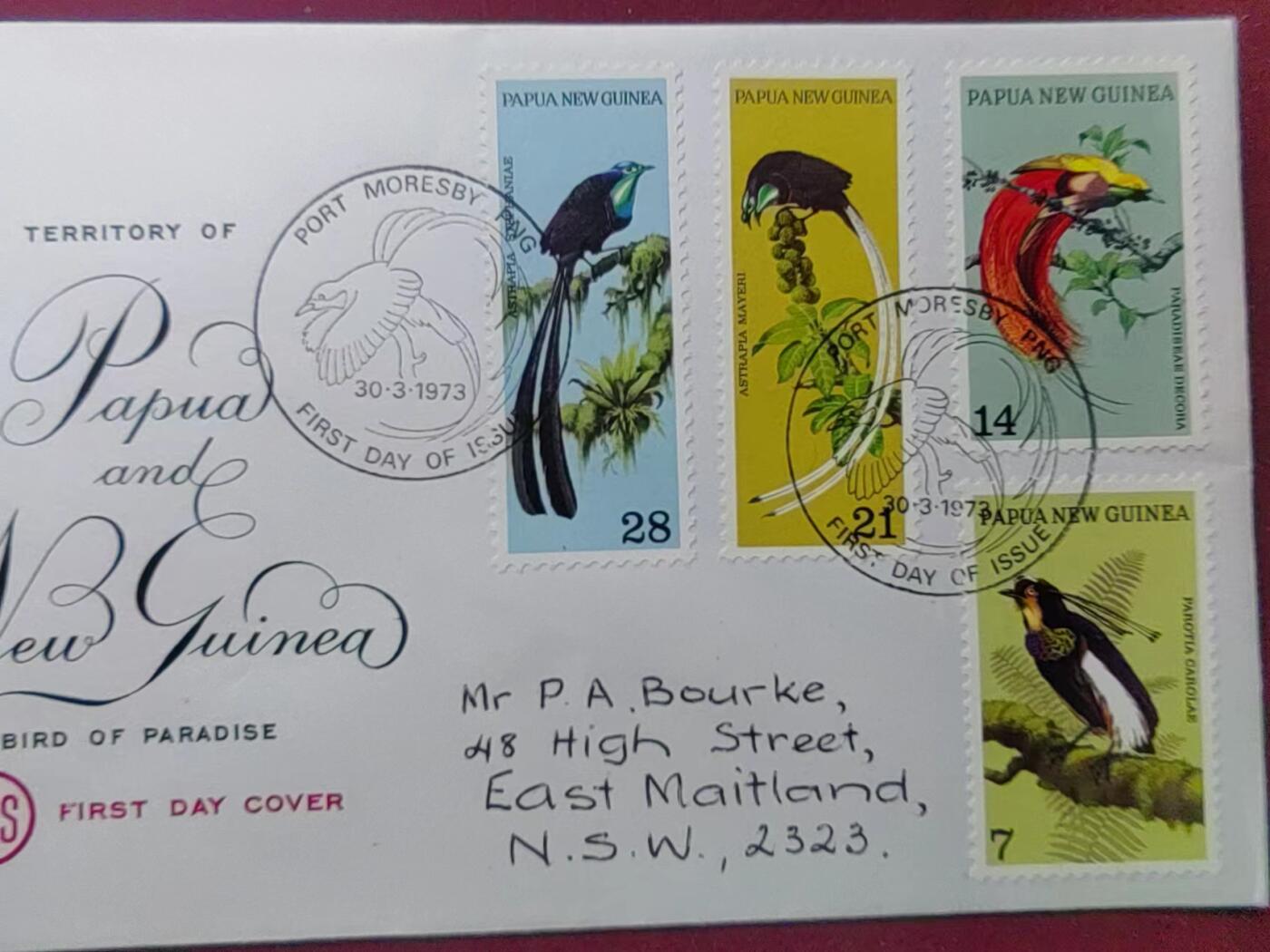 联合阁邮币社™ ——“多国邮品专场” 巴布亚新几内亚1973年 鸟类