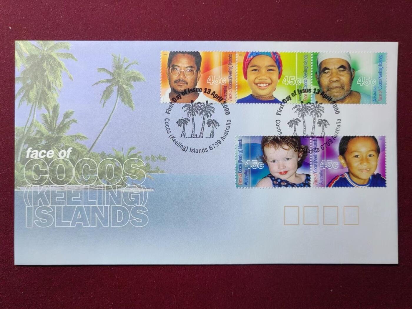 联合阁邮币社™ ——“多国邮品专场” 科科斯岛 2000年岛屿居民 笑脸儿童