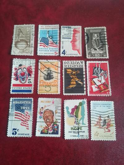 282美国专题纪念邮票12种不同一起出让。 - 282美国专题纪念邮票12种不同一起出让。