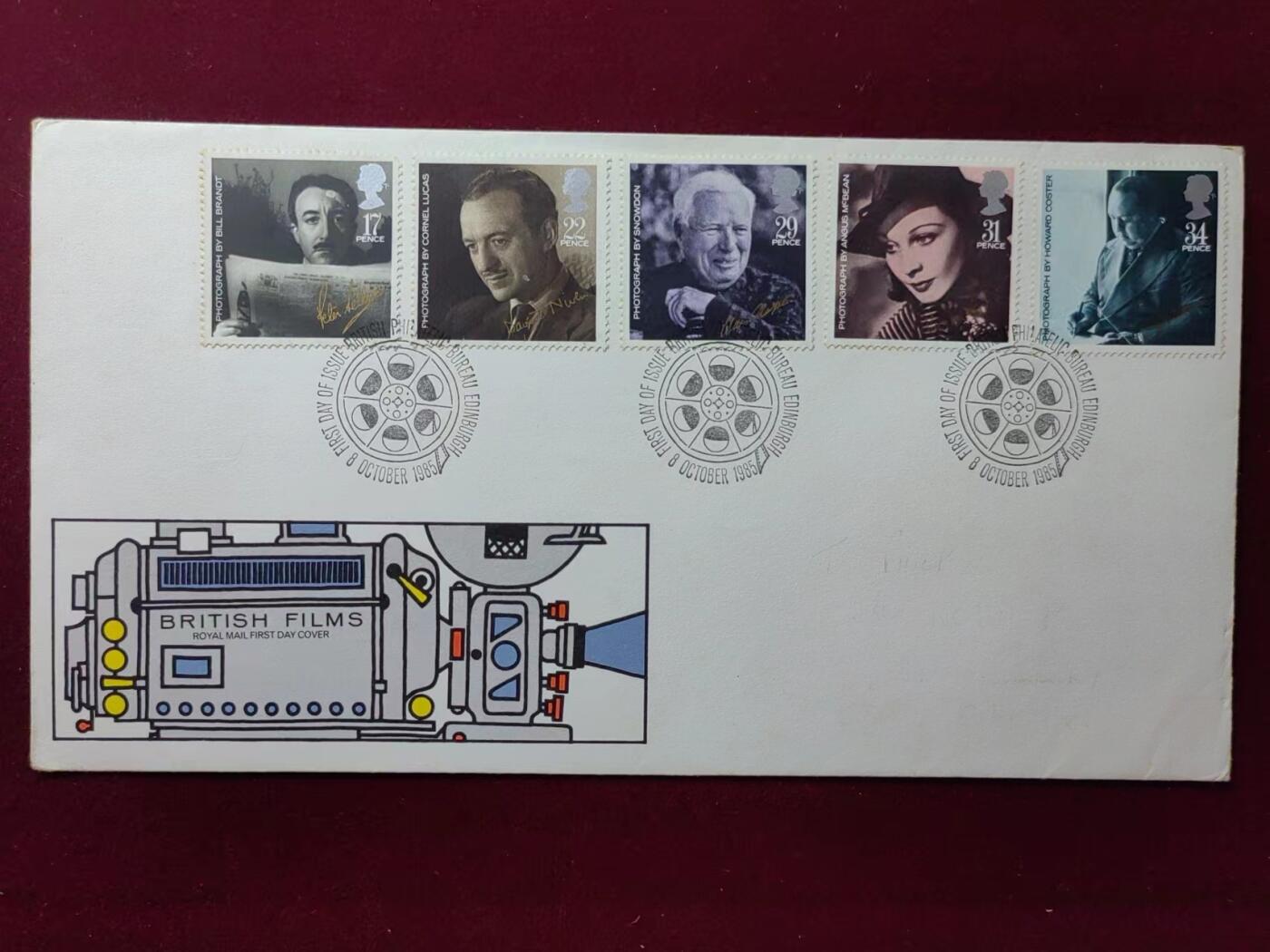 联合阁邮币社™ ——“多国邮品专场” 英国1985年 电影明星5全