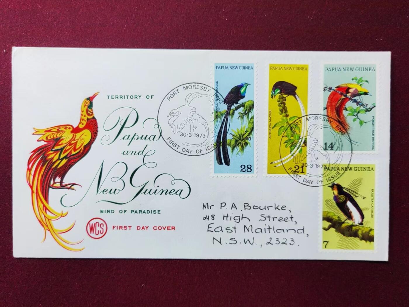 联合阁邮币社™ ——“多国邮品专场” 巴布亚新几内亚1973年 鸟类