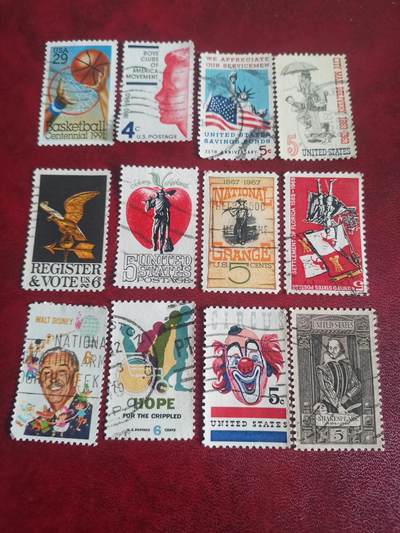 281美国专题纪念邮票12种不同一起出让。 - 281美国专题纪念邮票12种不同一起出让。