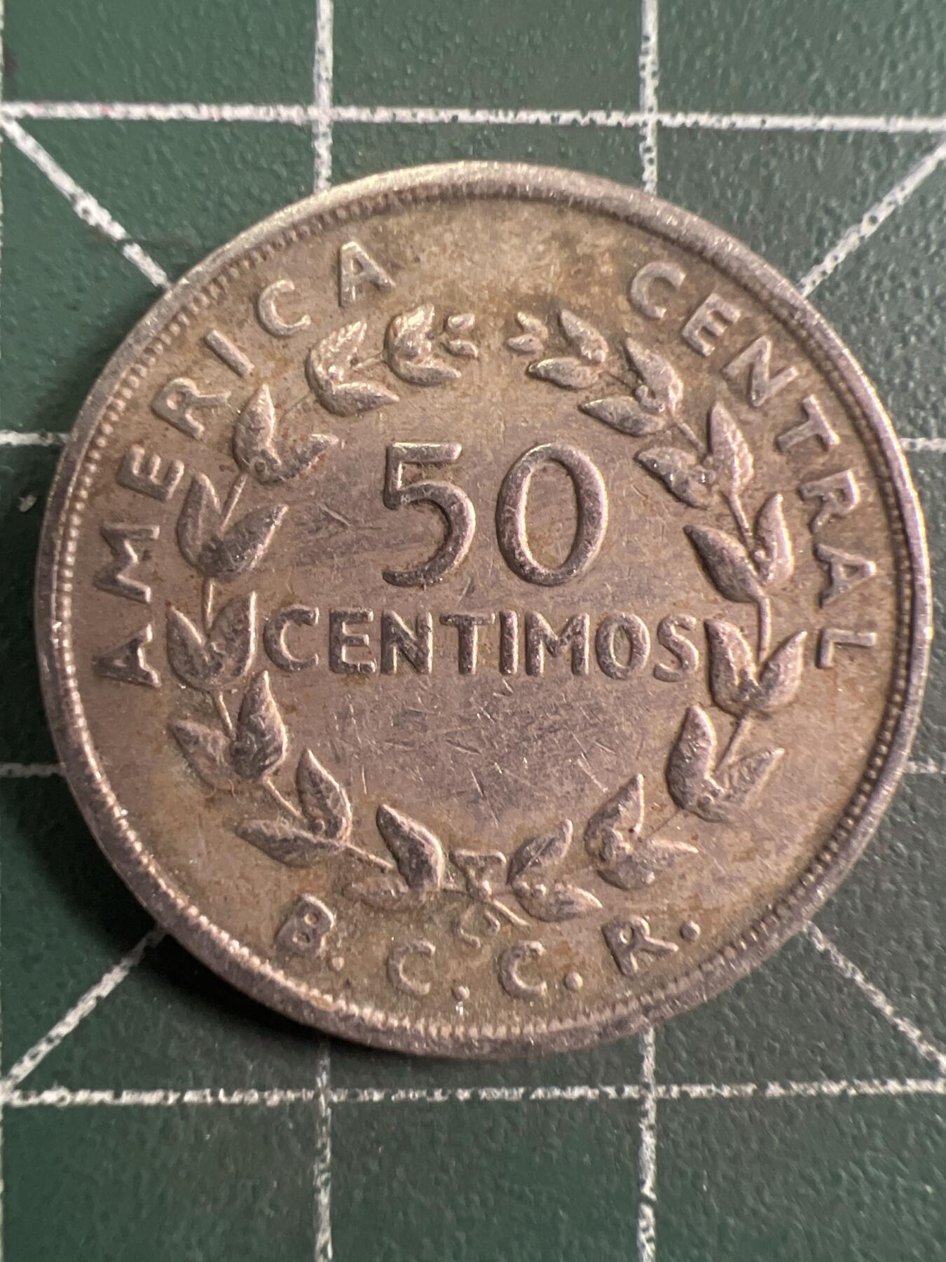 第664期 硬币专场 （无押金，捡漏，全场50包邮，偏远地区除外，接收代拍业务，本店十天发一次货） 哥斯达黎加50分 1968年