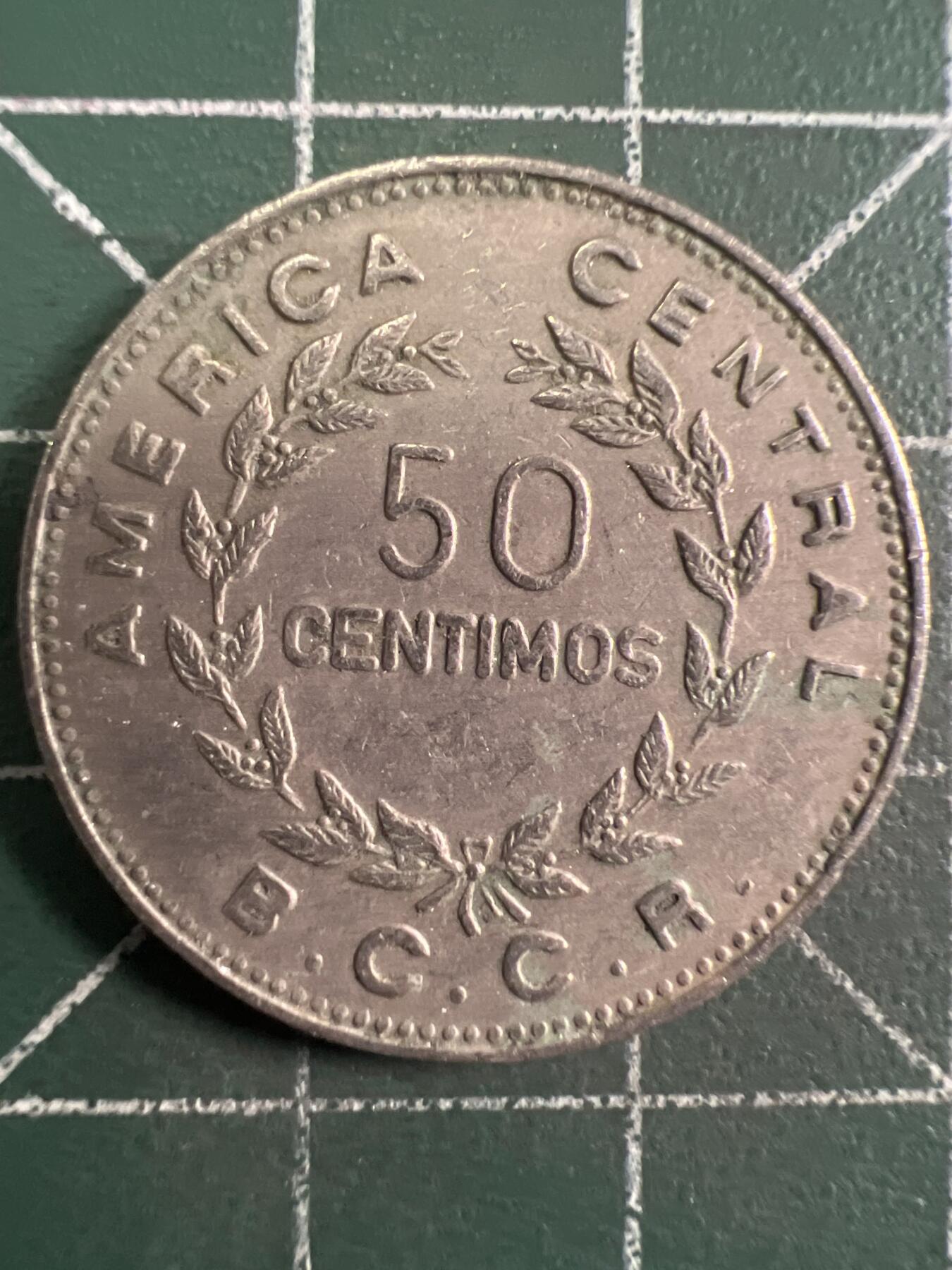 第645期 硬币专场 （无押金，捡漏，全场50包邮，偏远地区除外，接收代拍业务，本店十天发一次货） 哥斯达黎加50分 1975年