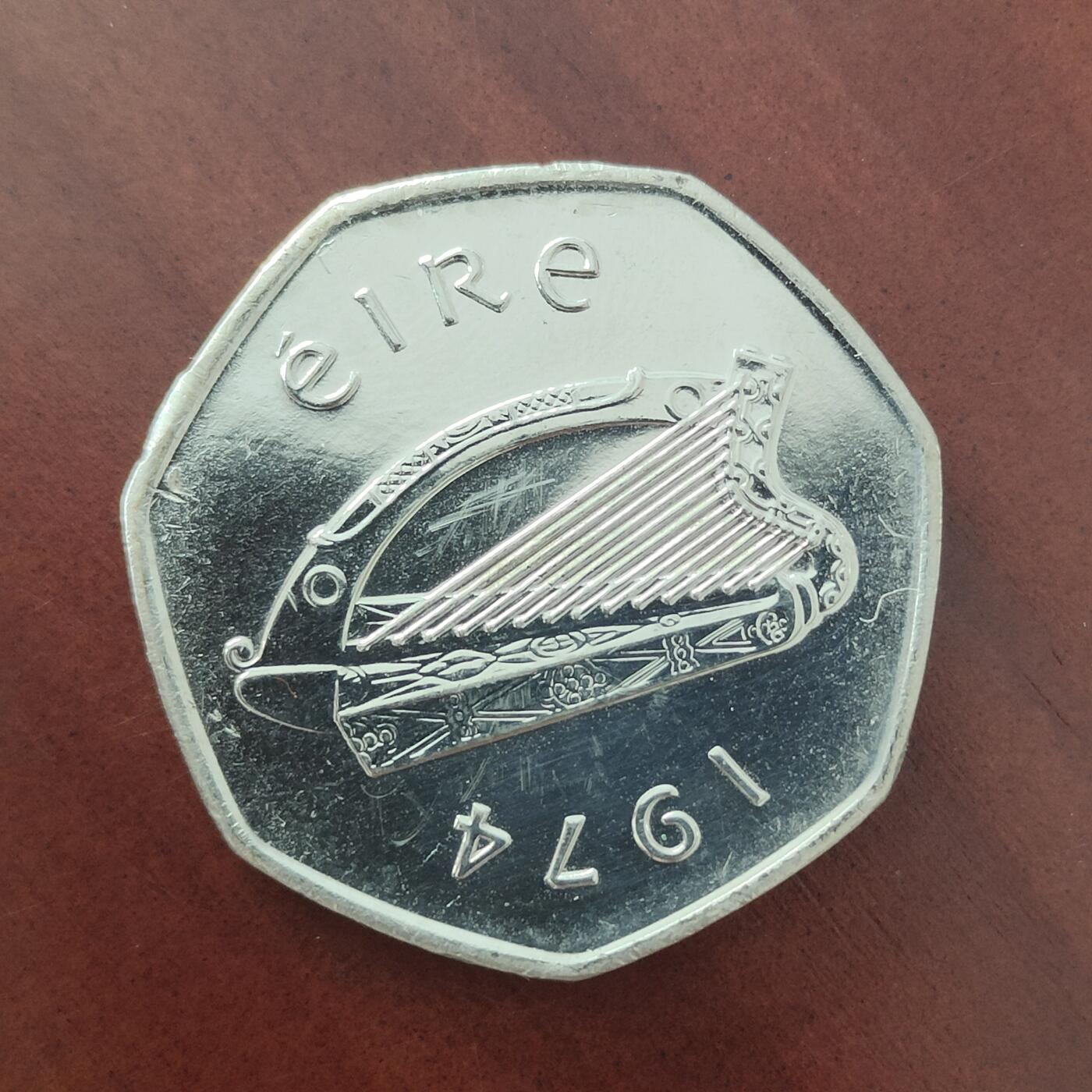 英雄古币捡漏专场第一期无押金可累计捡漏，全场50包邮，偏远地区除外。 1974年少见金字爱尔兰