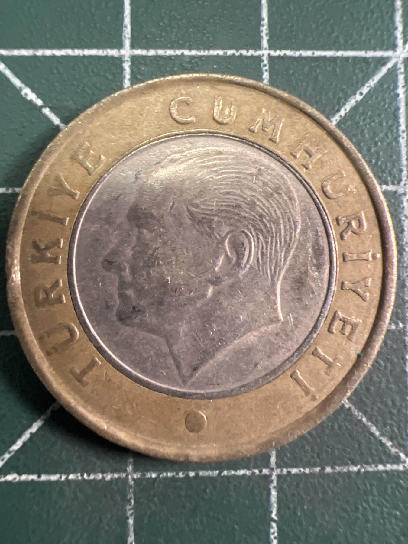 第645期 硬币专场 （无押金，捡漏，全场50包邮，偏远地区除外，接收代拍业务，本店十天发一次货） 土耳其1里拉 双色币