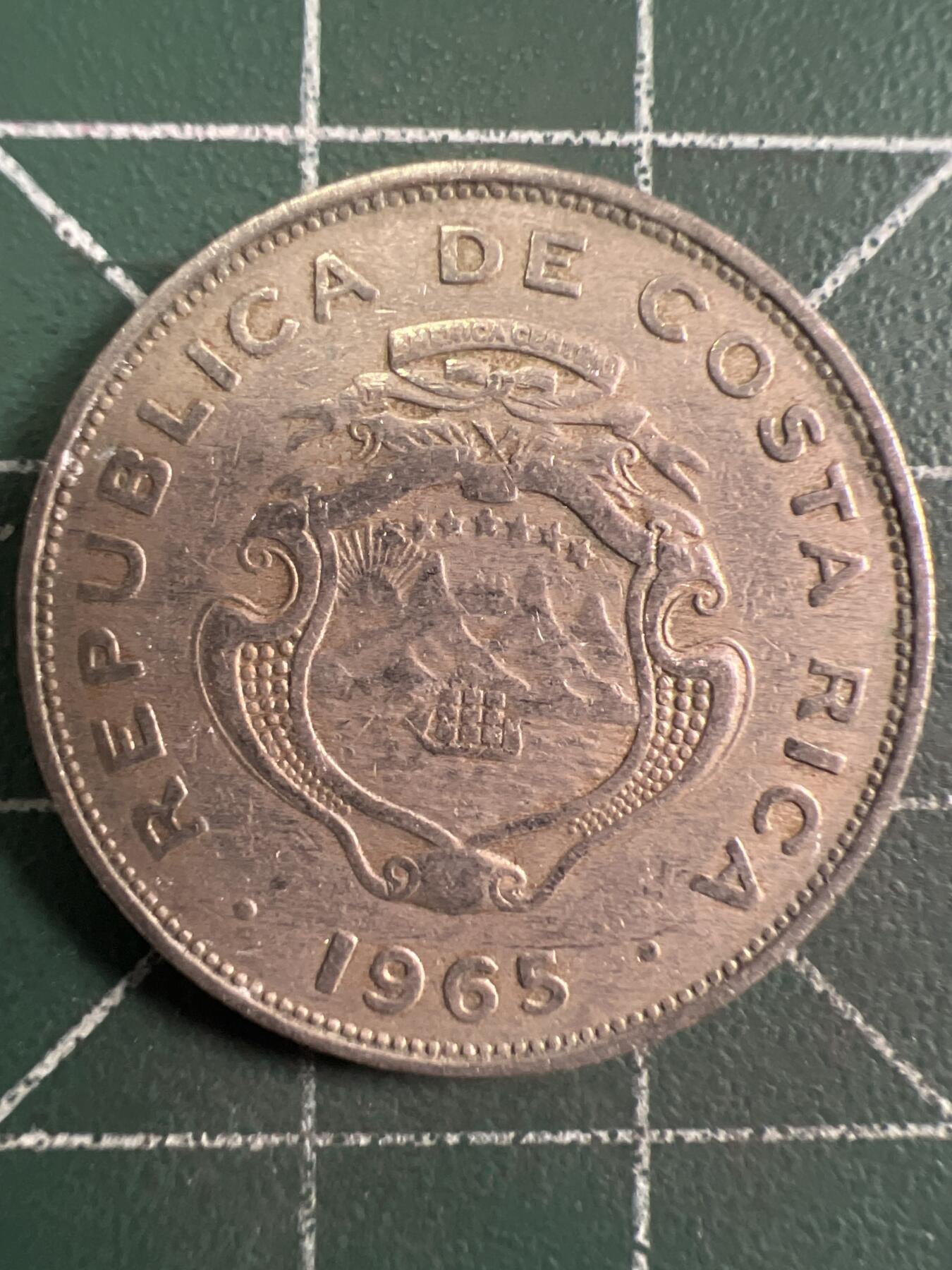 第664期 硬币专场 （无押金，捡漏，全场50包邮，偏远地区除外，接收代拍业务，本店十天发一次货） 哥斯达黎加50分 1965年