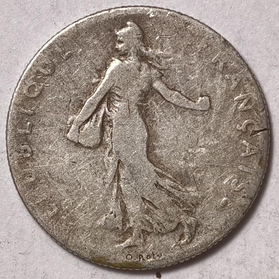 紫瑗钱币——第378期拍卖 法国 1898年 播种女神 50分 2.5克 0.835银