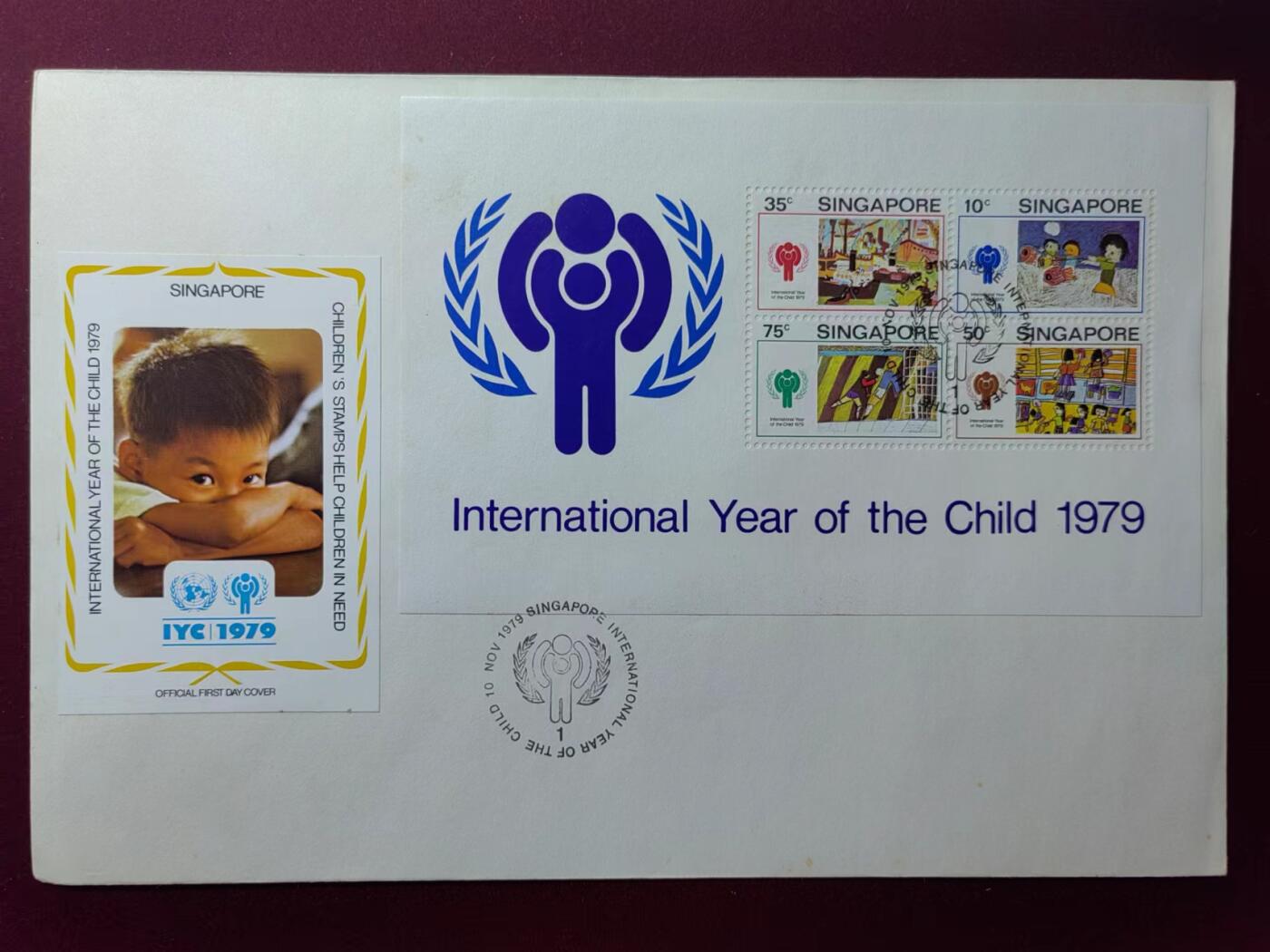 联合阁邮币社™ ——“多国邮品专场”  新加坡1979年 国际儿童年