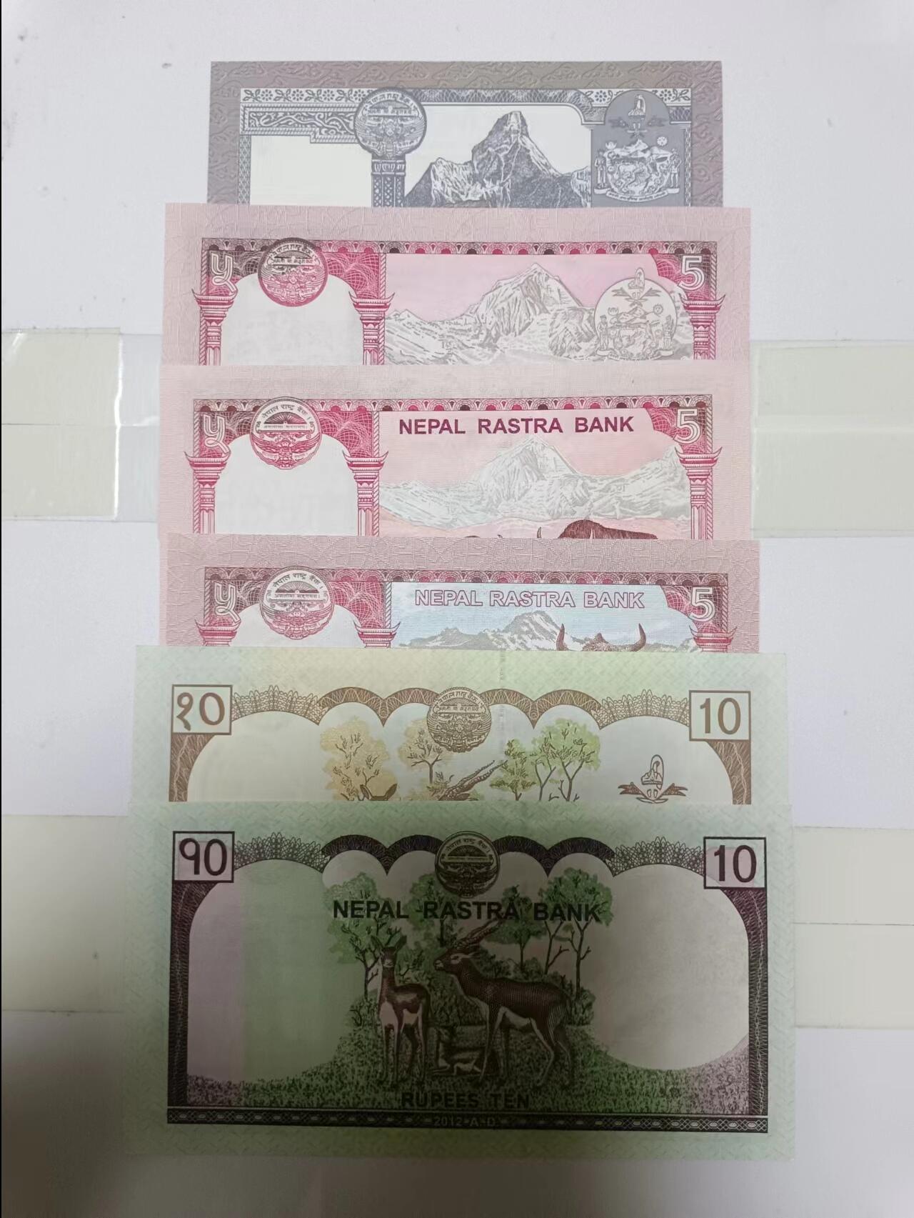 【20240710】非全新纸币第149场 尼泊尔6张纸币