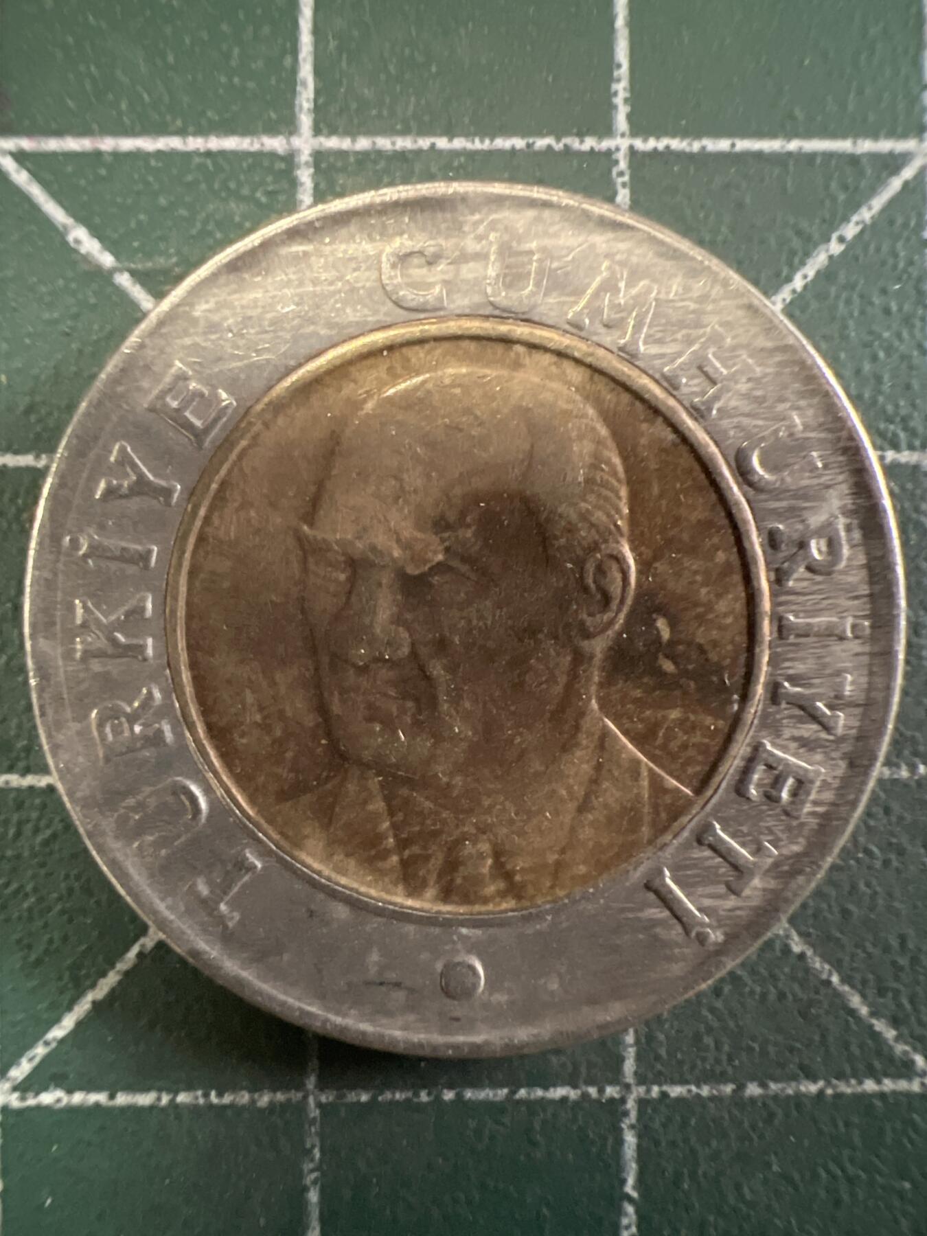 第646期 硬币专场 （无押金，捡漏，全场50包邮，偏远地区除外，接收代拍业务，本店十天发一次货） 土耳其1里拉 双色币