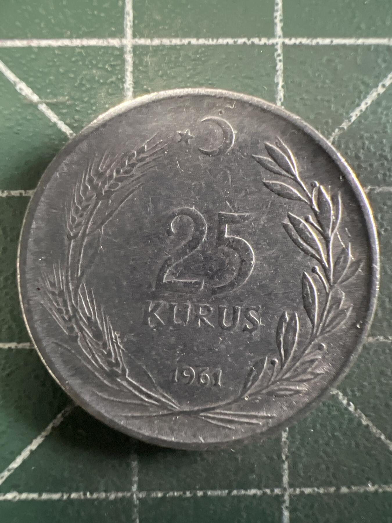 第646期 硬币专场 （无押金，捡漏，全场50包邮，偏远地区除外，接收代拍业务，本店十天发一次货） 土耳其25库鲁