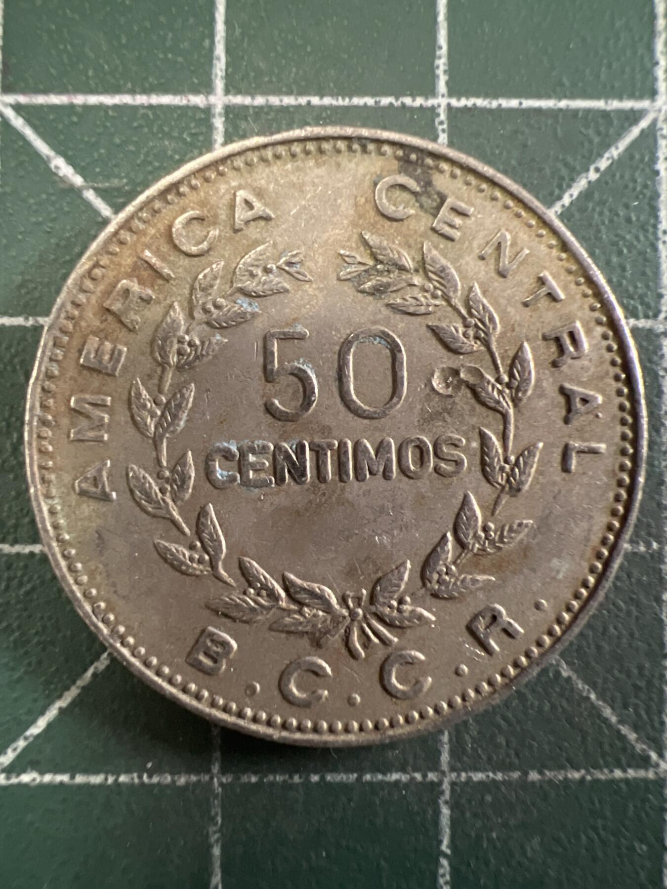 第667期 硬币专场 （无押金，捡漏，全场50包邮，偏远地区除外，接收代拍业务，本店十天发一次货） 哥斯达黎加50分 1972年