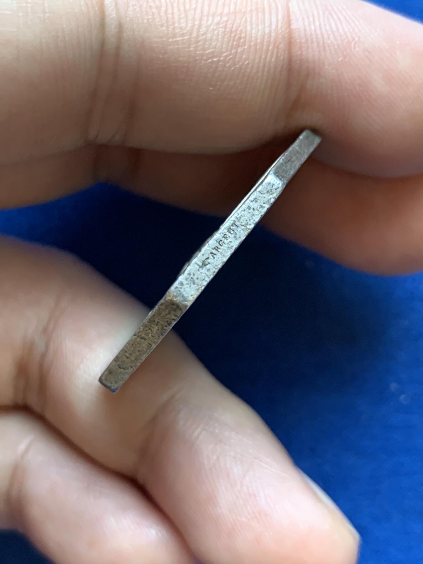 《竞宝斋》第286场-周六， 周日，周一 3场连拍 （全场包邮） 法国1845-1860市政会议八角银代币 手指铭 33mm 17.4g