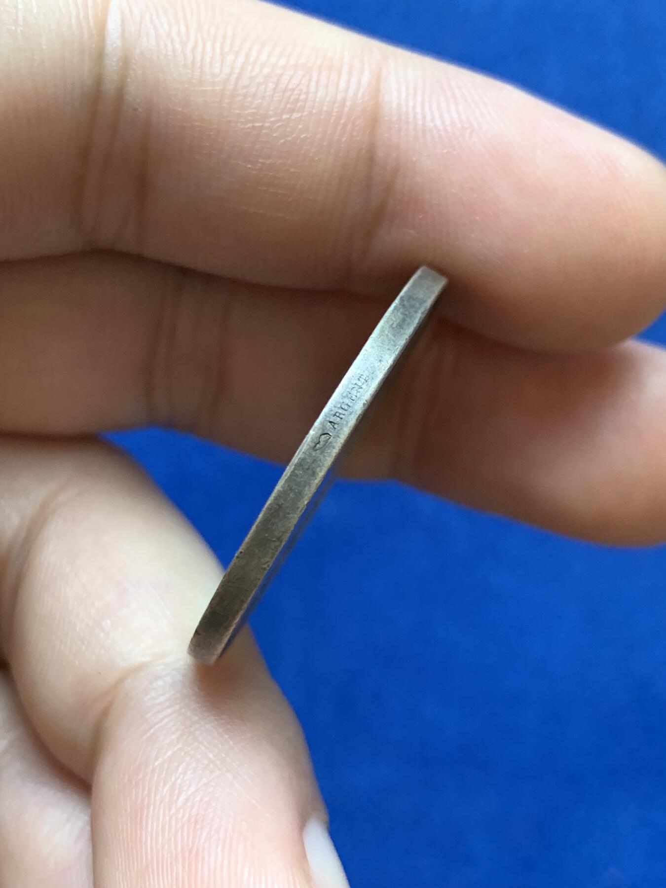 《竞宝斋》第286场-周六， 周日，周一 3场连拍 （全场包邮） 19世纪末法国农业和商业银章 直径31mm 