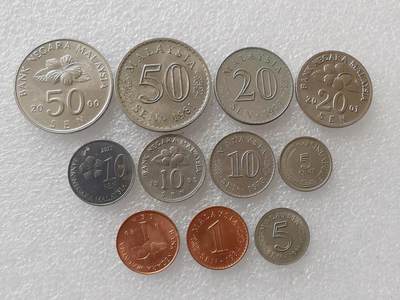 第一海外回流一元起拍收藏 散币专场 第101期 - 马来西亚硬币 11枚