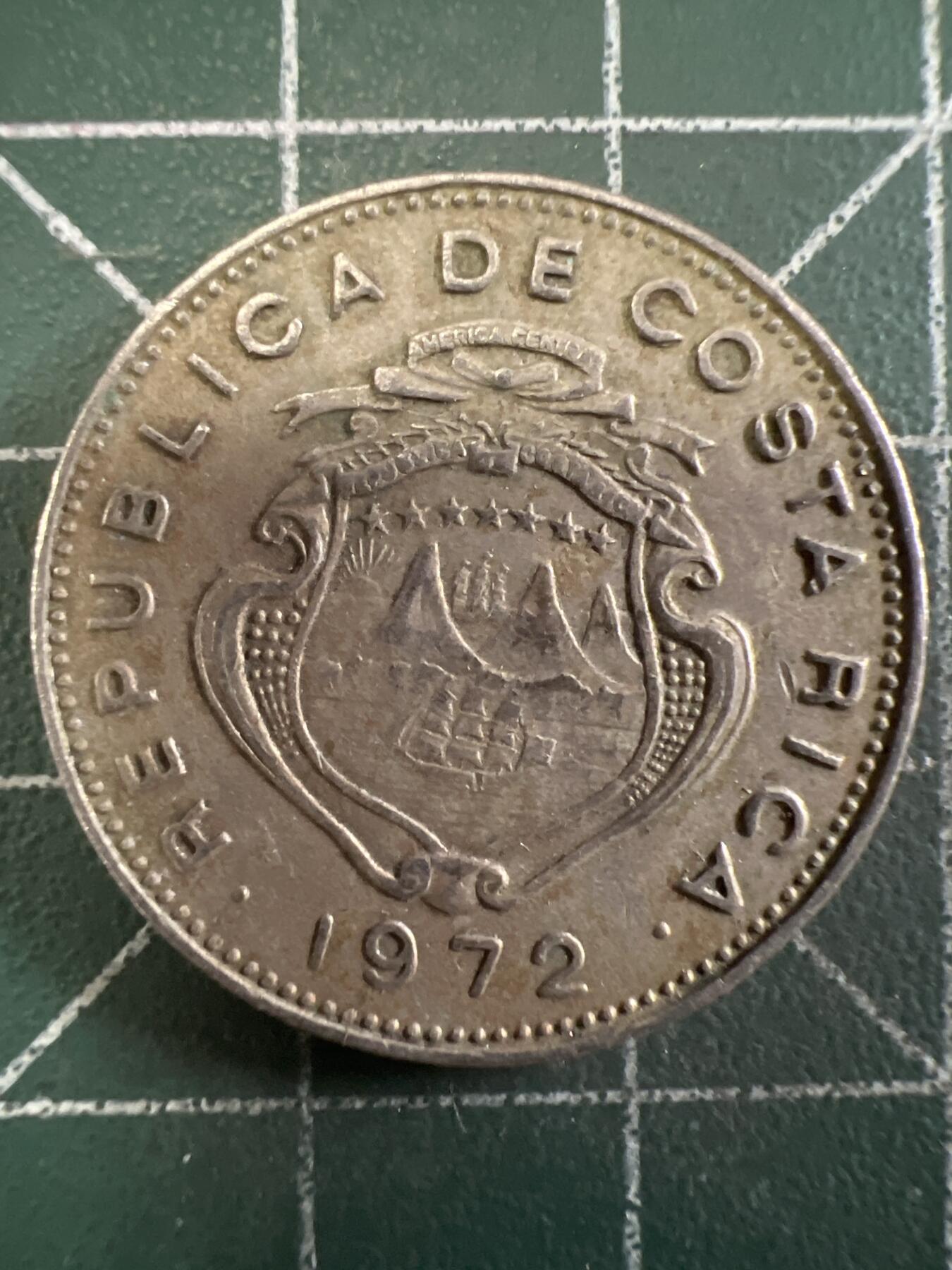 第667期 硬币专场 （无押金，捡漏，全场50包邮，偏远地区除外，接收代拍业务，本店十天发一次货） 哥斯达黎加50分 1972年