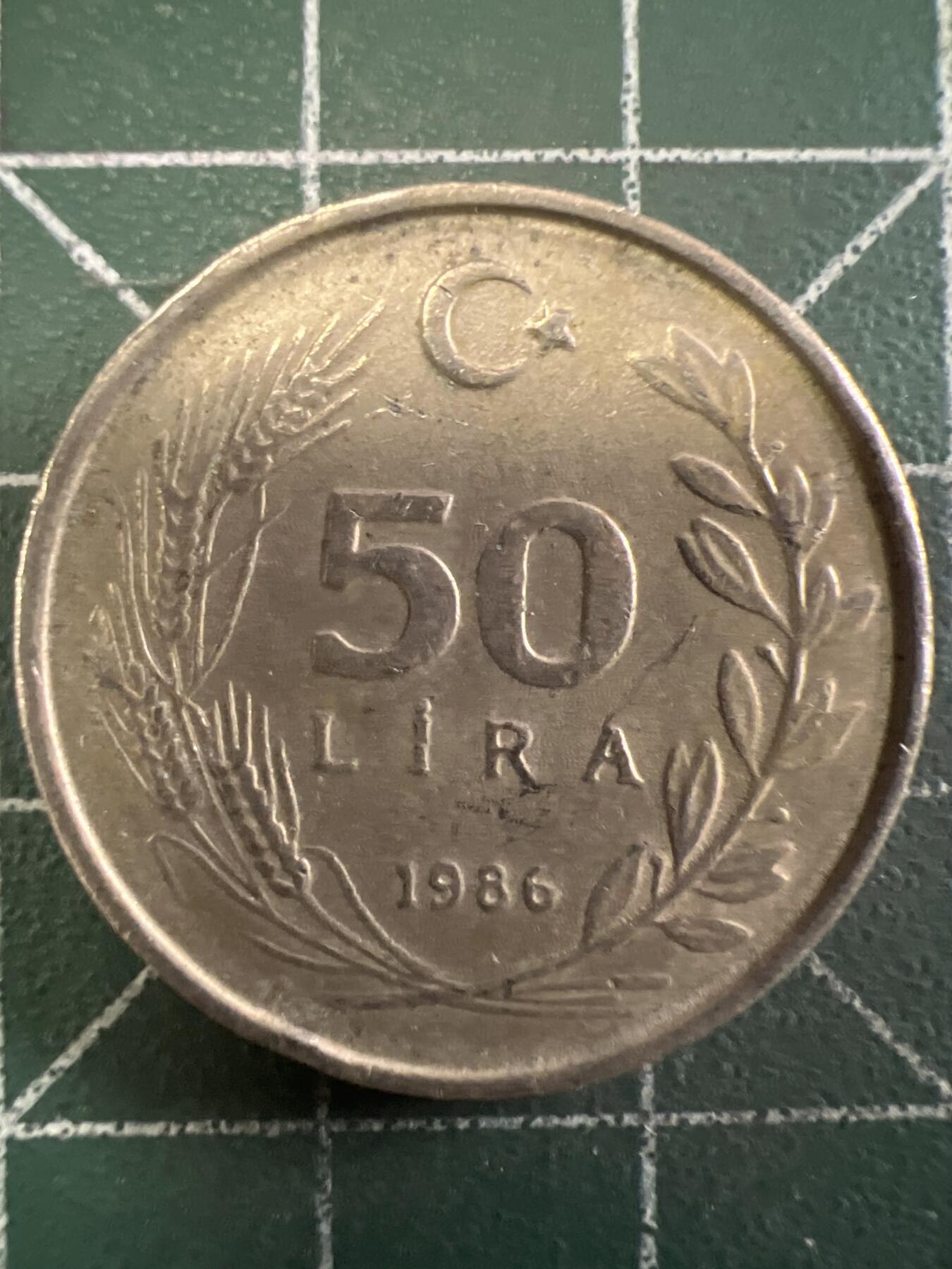 第646期 硬币专场 （无押金，捡漏，全场50包邮，偏远地区除外，接收代拍业务，本店十天发一次货） 土耳其50里拉