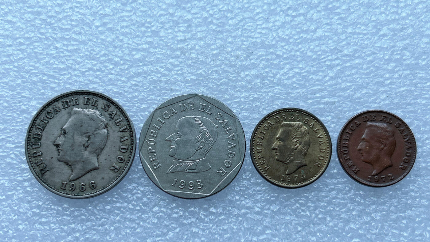 第一海外回流一元起拍收藏 散币专场 第101期 萨尔瓦多硬币4枚