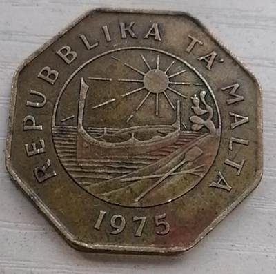 招财猫的储钱罐硬币拍卖第15场 - 马耳他1975年25分异形大铜币