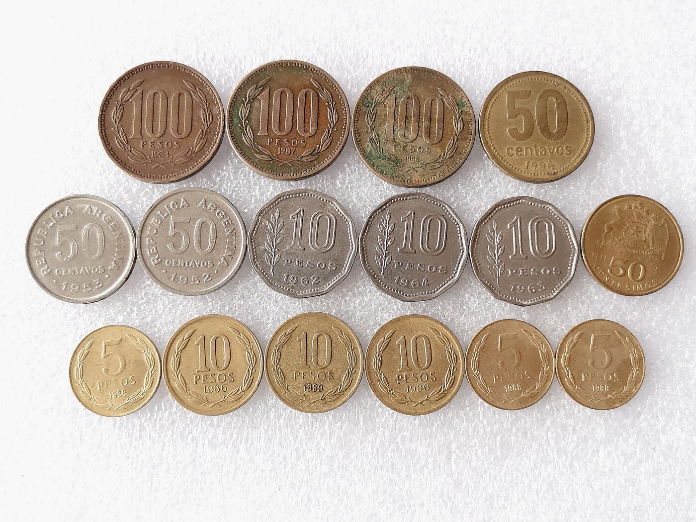 第一海外回流一元起拍收藏 散币专场 第101期 智利、阿根廷