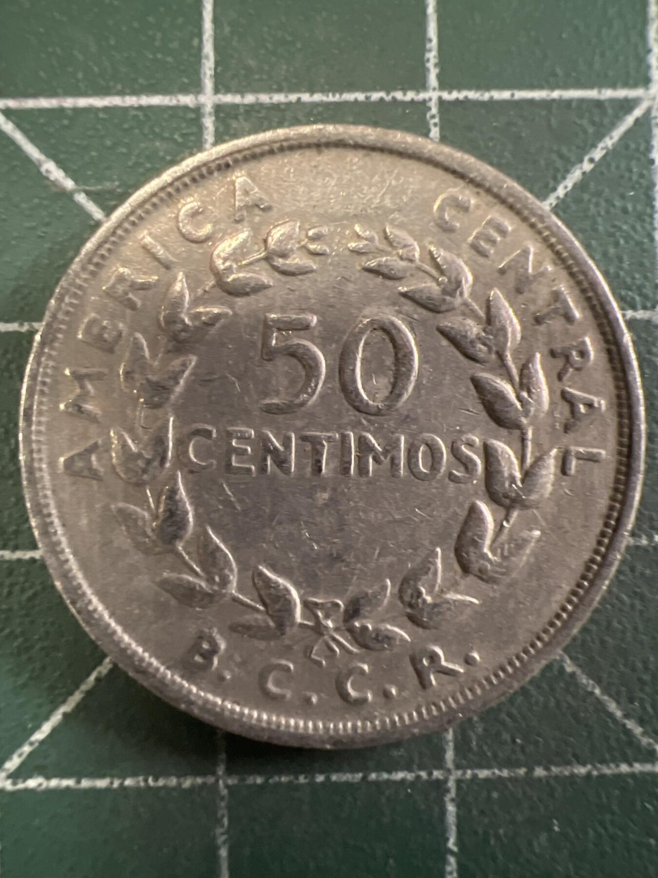 第667期 硬币专场 （无押金，捡漏，全场50包邮，偏远地区除外，接收代拍业务，本店十天发一次货） 哥斯达黎加50分 1968年