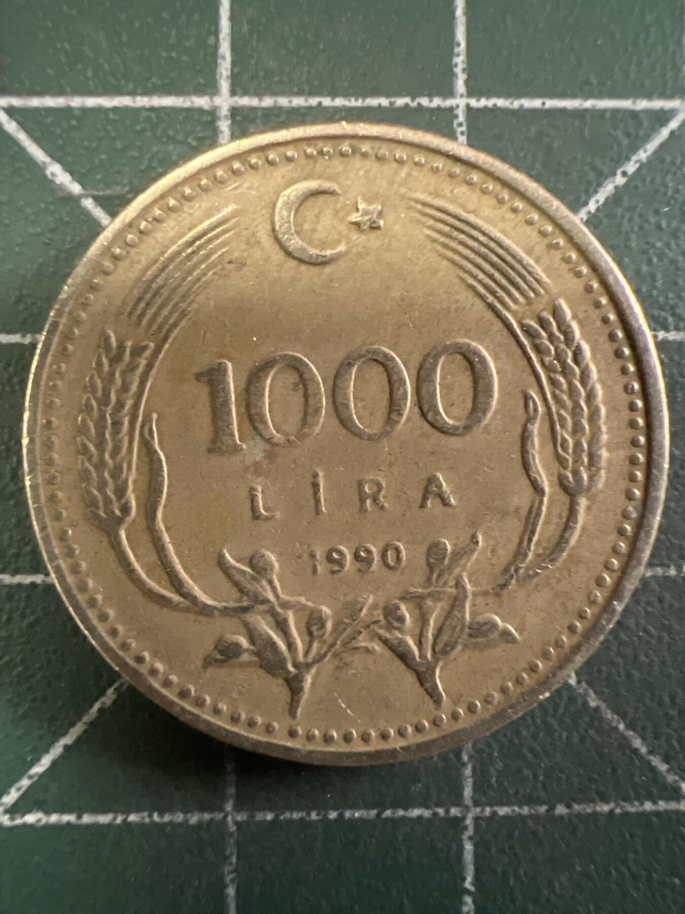 第667期 硬币专场 （无押金，捡漏，全场50包邮，偏远地区除外，接收代拍业务，本店十天发一次货） 土耳其1000里拉