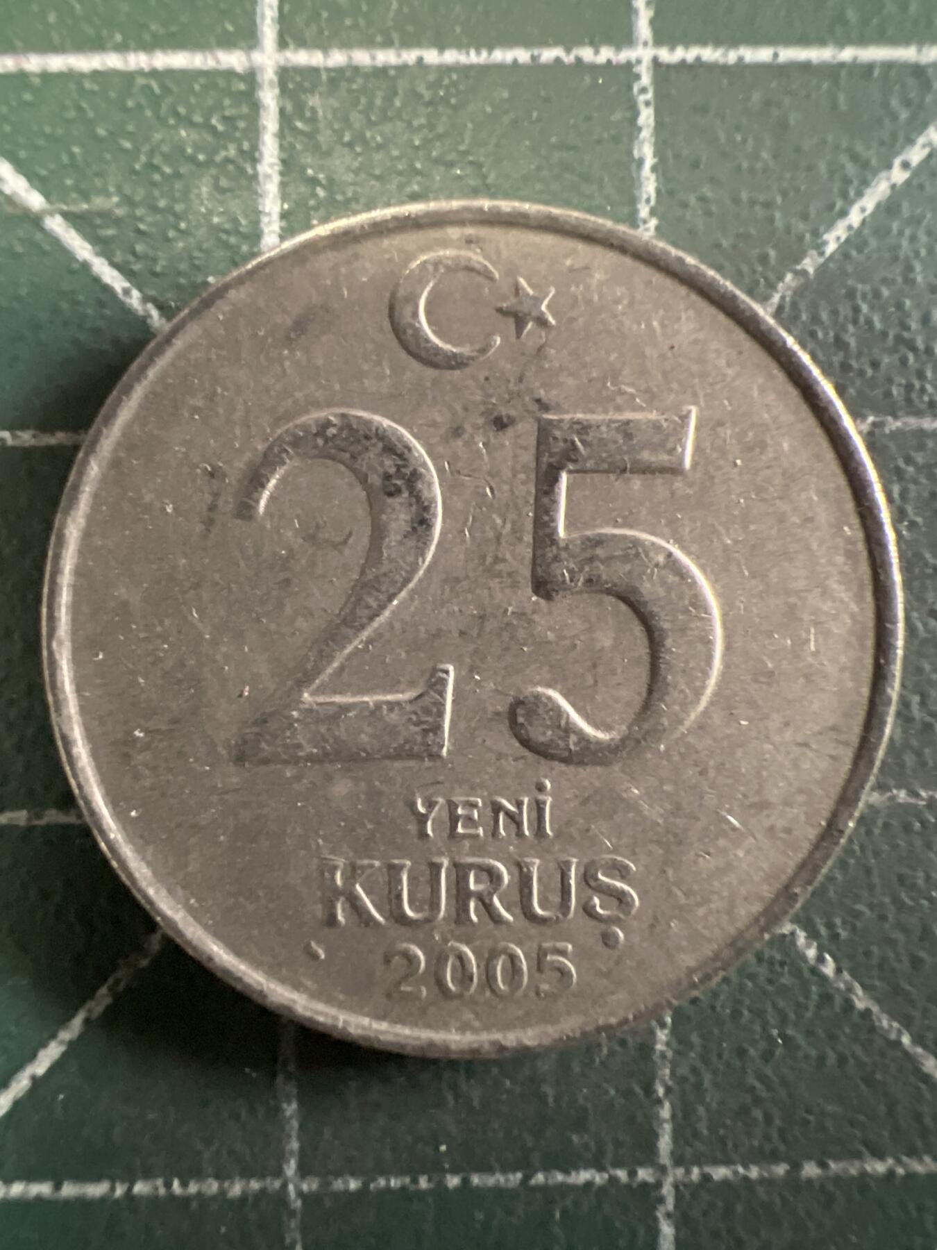 第646期 硬币专场 （无押金，捡漏，全场50包邮，偏远地区除外，接收代拍业务，本店十天发一次货） 土耳其25库鲁