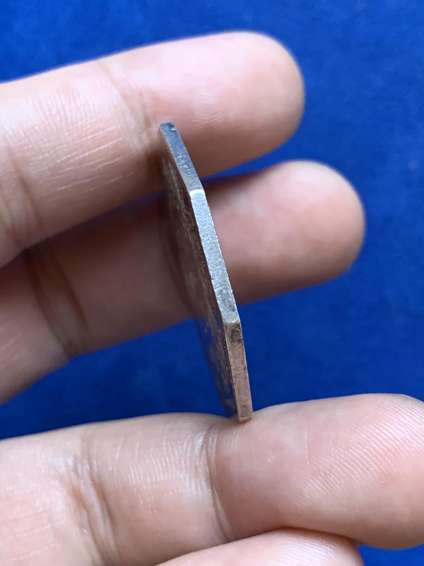 《竞宝斋》第286场-周六， 周日，周一 3场连拍 （全场包邮） 19世纪 法国储蓄银行八角代用币银章 早期无边铭 直径约34mm 重约15g