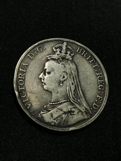 臻藏泉阁国内外钱币 - 英国维多利亚马剑银币