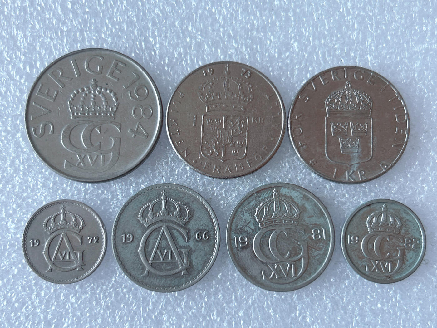 第一海外回流一元起拍收藏 散币专场 第101期 瑞典硬币 7枚