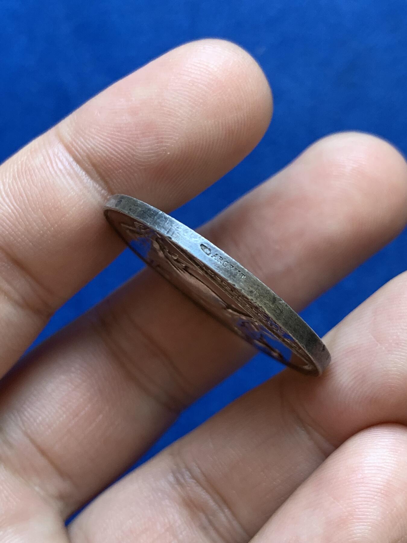 《竞宝斋》第286场-周六， 周日，周一 3场连拍 （全场包邮） 法国1814巴黎医疗协会圆型银代币 丰饶角边铭 32mm 16.1g